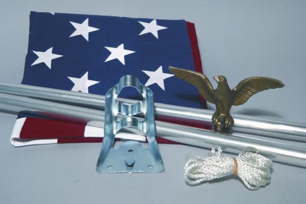 Flagpole parts and installation